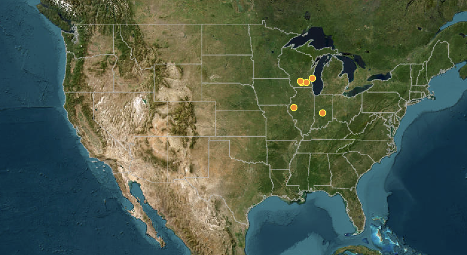 screenshot of Lost Rural Homes map
